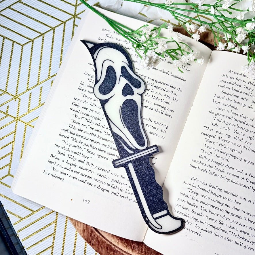 Ghost Face Knife Bookmark