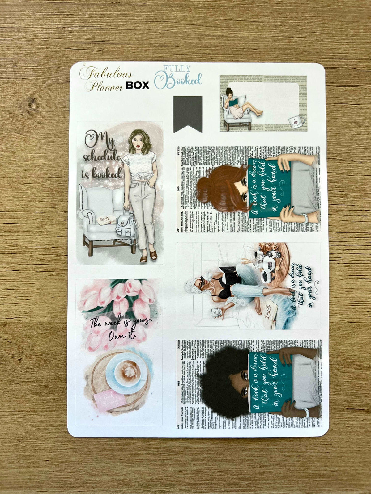 Fully Booked Sticker Kit