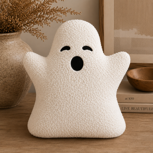 Cozy Ghost Sherpa Pillow