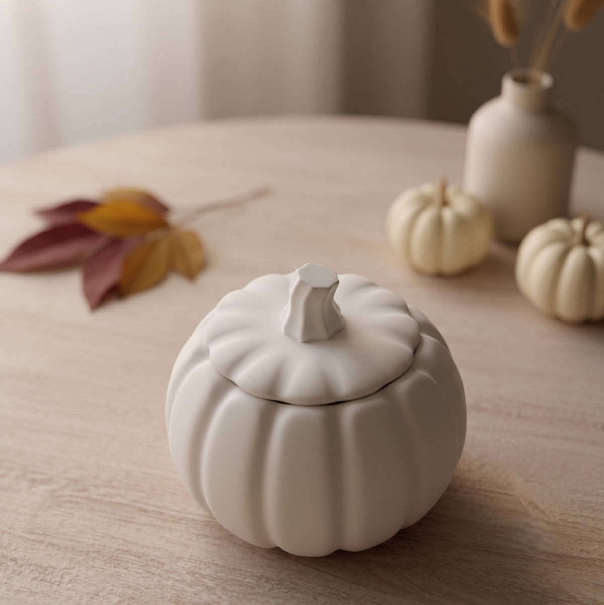 Jesmonite Pumpkin Candle
