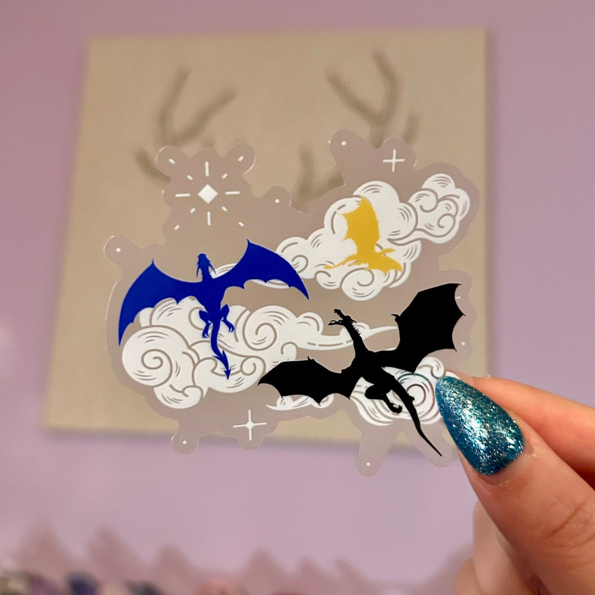 Fourth Wing Dragons Sticker